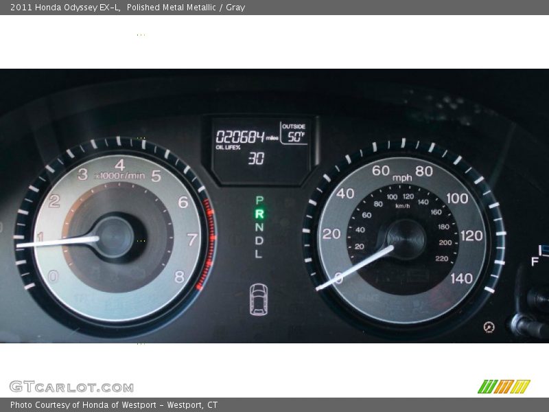 Polished Metal Metallic / Gray 2011 Honda Odyssey EX-L