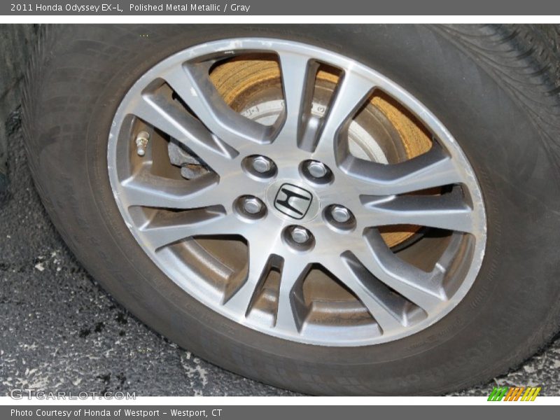 Polished Metal Metallic / Gray 2011 Honda Odyssey EX-L