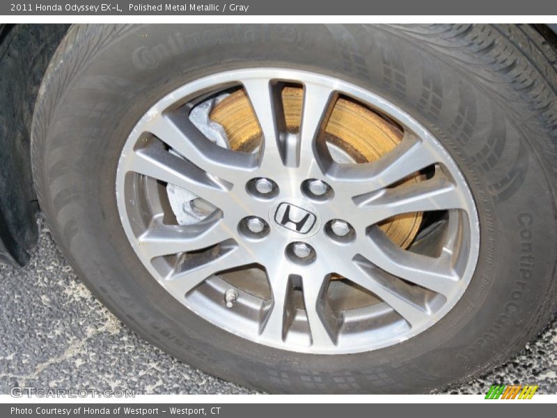 Polished Metal Metallic / Gray 2011 Honda Odyssey EX-L