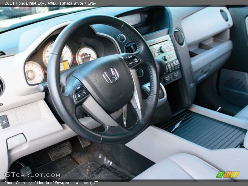 Taffeta White / Gray 2011 Honda Pilot EX-L 4WD