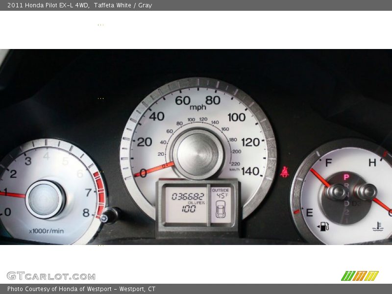 Taffeta White / Gray 2011 Honda Pilot EX-L 4WD