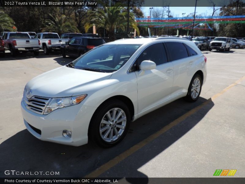 Blizzard White Pearl / Ivory 2012 Toyota Venza LE