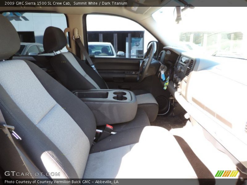 Summit White / Dark Titanium 2009 GMC Sierra 1500 SL Crew Cab