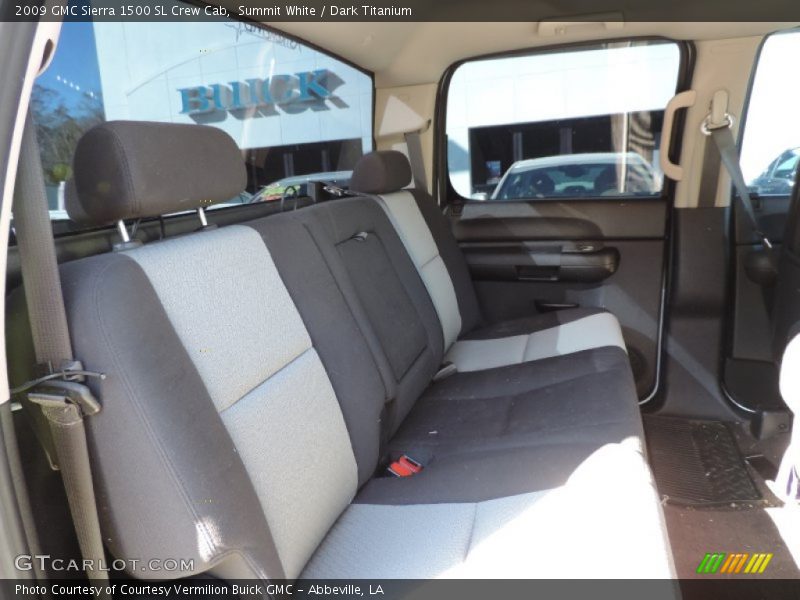 Summit White / Dark Titanium 2009 GMC Sierra 1500 SL Crew Cab