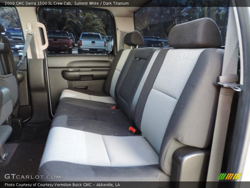 Summit White / Dark Titanium 2009 GMC Sierra 1500 SL Crew Cab