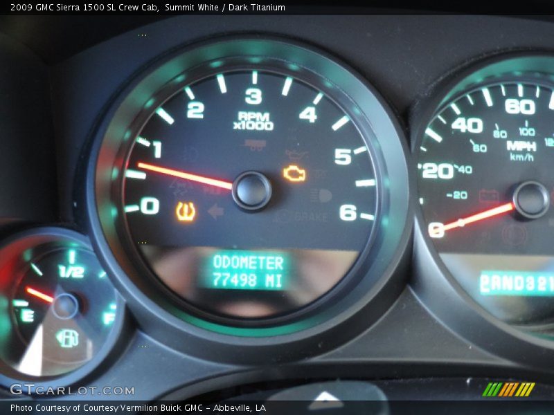 Summit White / Dark Titanium 2009 GMC Sierra 1500 SL Crew Cab