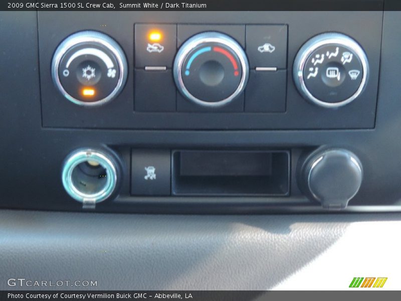 Summit White / Dark Titanium 2009 GMC Sierra 1500 SL Crew Cab