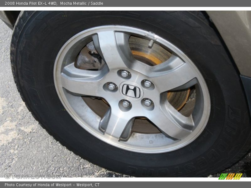 Mocha Metallic / Saddle 2008 Honda Pilot EX-L 4WD