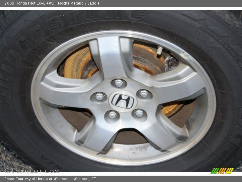 Mocha Metallic / Saddle 2008 Honda Pilot EX-L 4WD