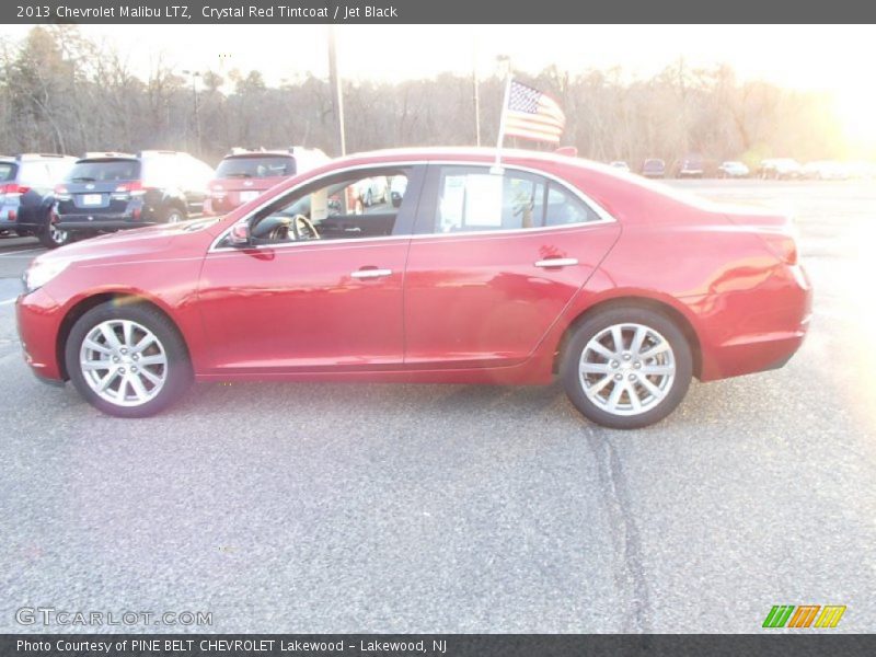 Crystal Red Tintcoat / Jet Black 2013 Chevrolet Malibu LTZ