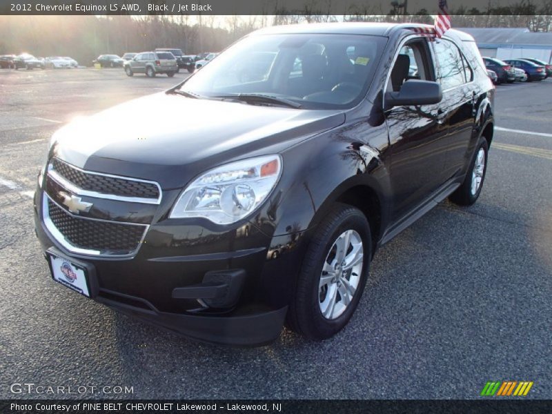 Black / Jet Black 2012 Chevrolet Equinox LS AWD