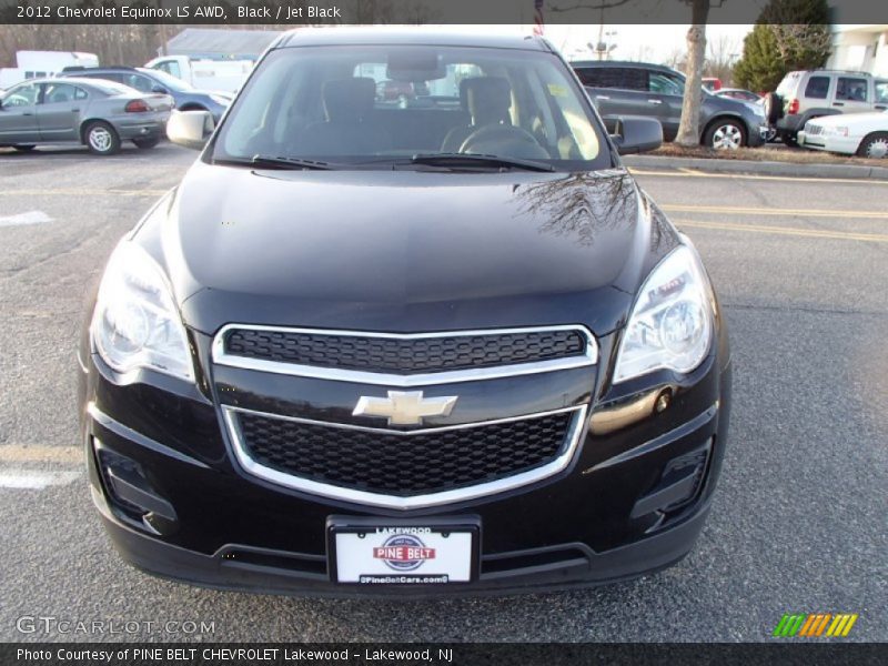 Black / Jet Black 2012 Chevrolet Equinox LS AWD