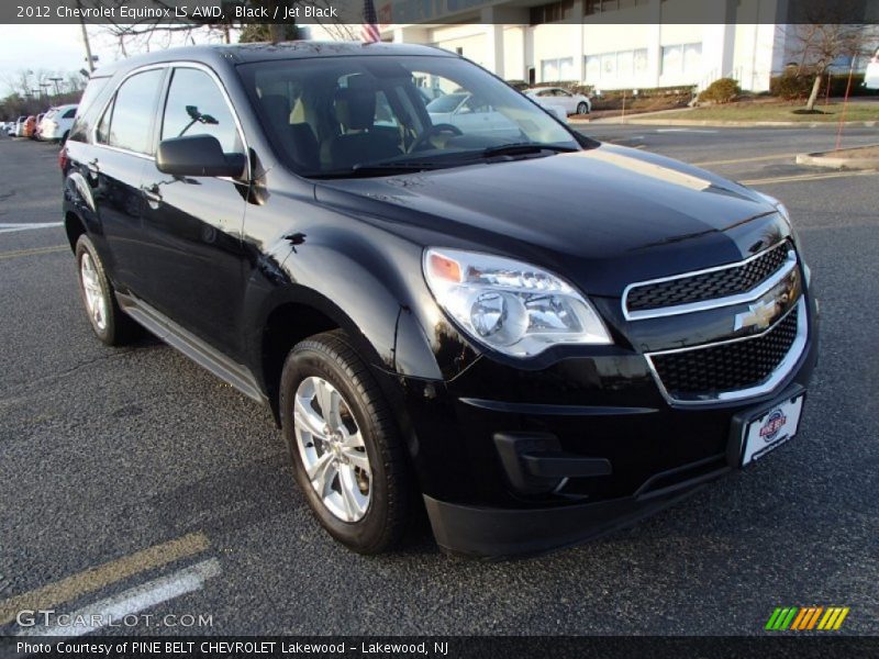 Black / Jet Black 2012 Chevrolet Equinox LS AWD