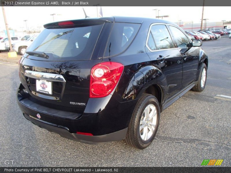 Black / Jet Black 2012 Chevrolet Equinox LS AWD