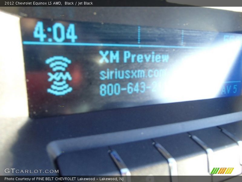 Black / Jet Black 2012 Chevrolet Equinox LS AWD