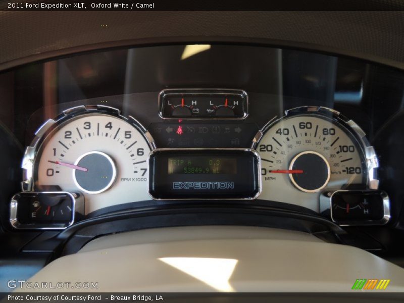 Oxford White / Camel 2011 Ford Expedition XLT