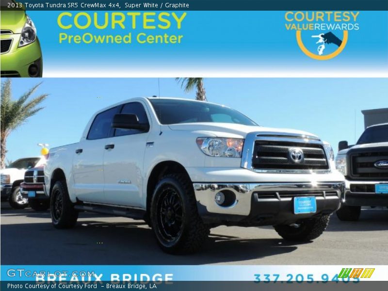 Super White / Graphite 2013 Toyota Tundra SR5 CrewMax 4x4