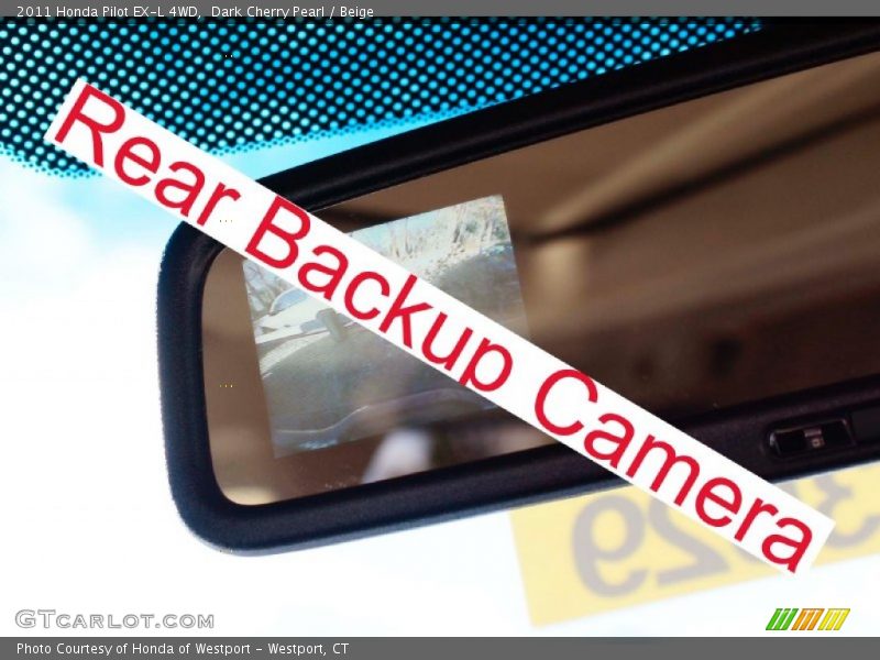 Dark Cherry Pearl / Beige 2011 Honda Pilot EX-L 4WD