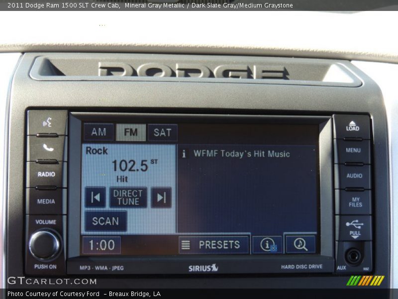 Mineral Gray Metallic / Dark Slate Gray/Medium Graystone 2011 Dodge Ram 1500 SLT Crew Cab