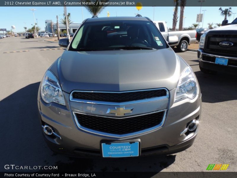 Graystone Metallic / Brownstone/Jet Black 2012 Chevrolet Equinox LT AWD