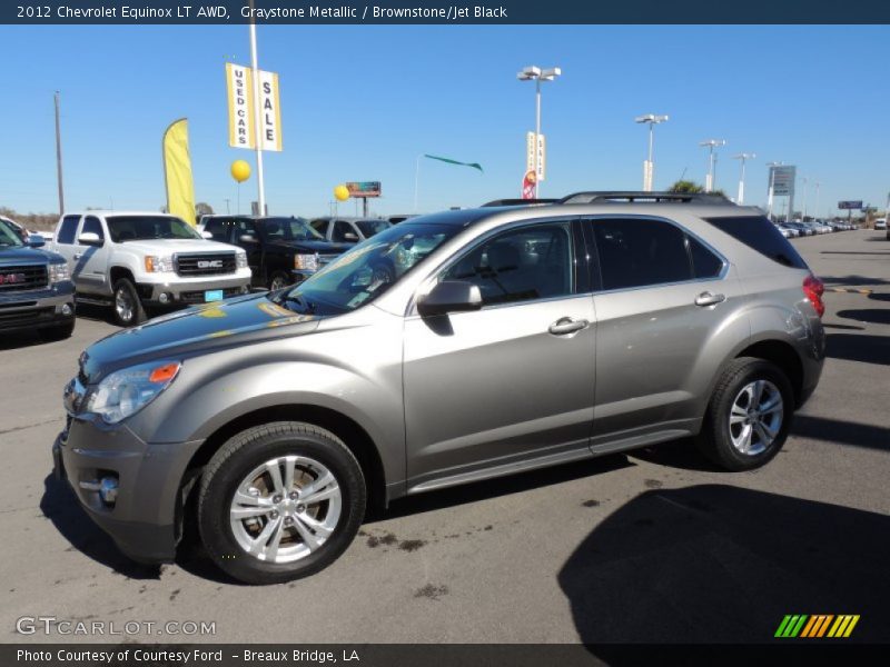 Graystone Metallic / Brownstone/Jet Black 2012 Chevrolet Equinox LT AWD
