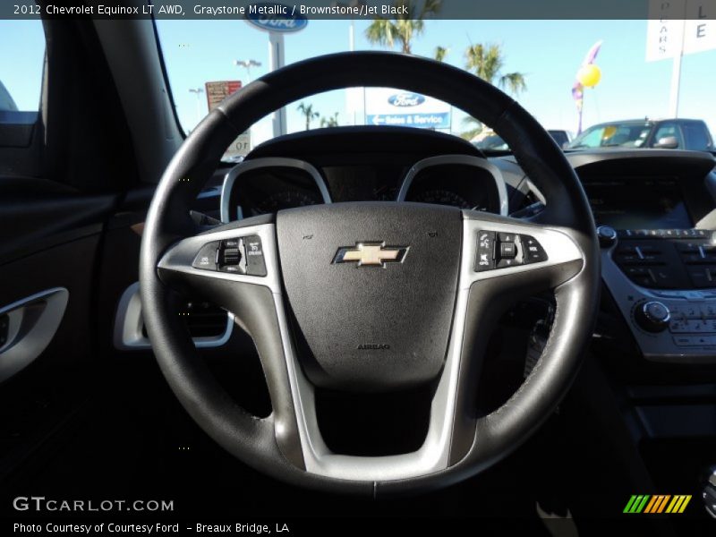 Graystone Metallic / Brownstone/Jet Black 2012 Chevrolet Equinox LT AWD