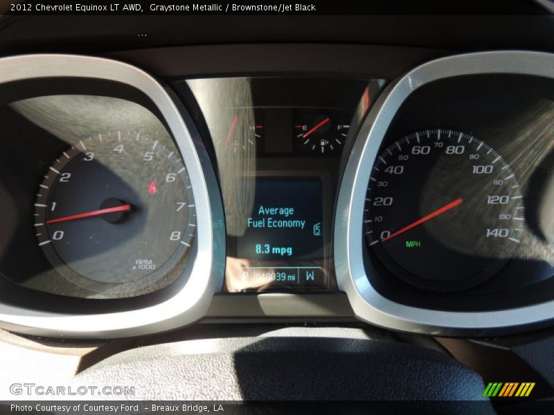 Graystone Metallic / Brownstone/Jet Black 2012 Chevrolet Equinox LT AWD