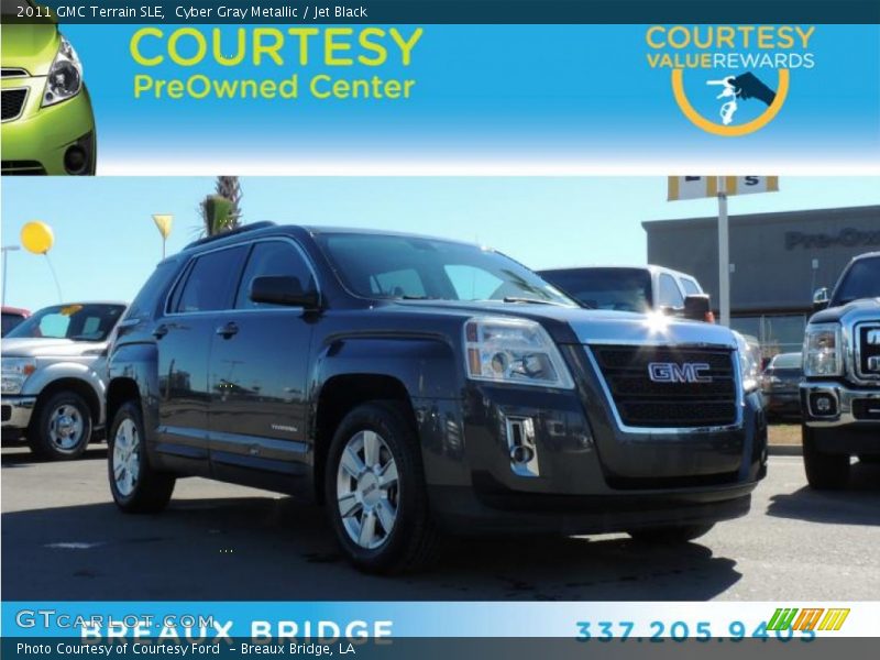 Cyber Gray Metallic / Jet Black 2011 GMC Terrain SLE