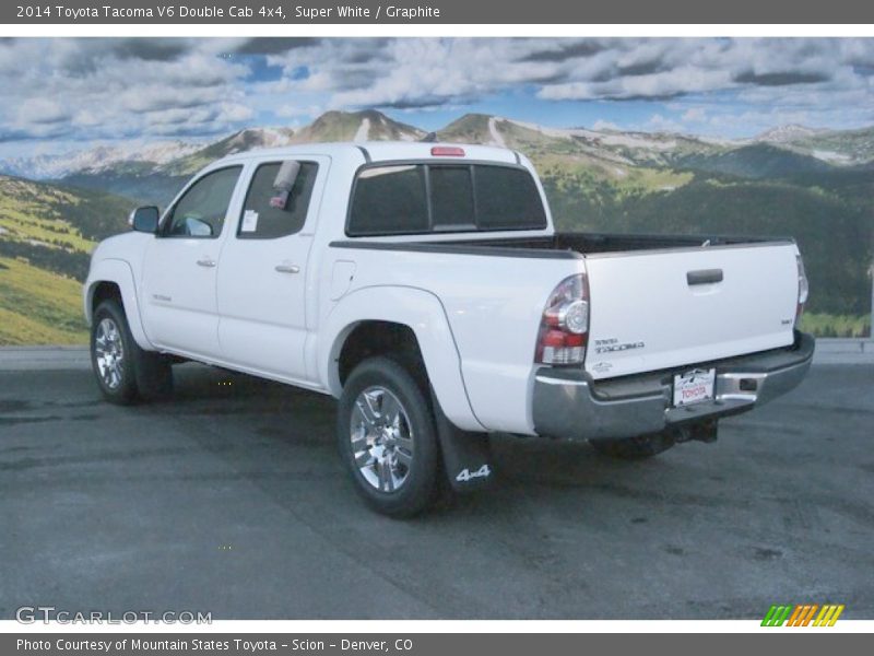 Super White / Graphite 2014 Toyota Tacoma V6 Double Cab 4x4