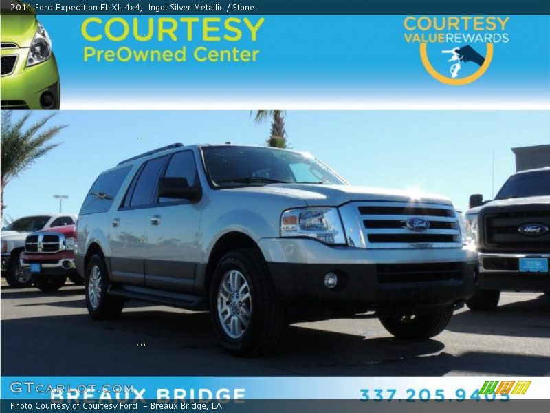 Ingot Silver Metallic / Stone 2011 Ford Expedition EL XL 4x4