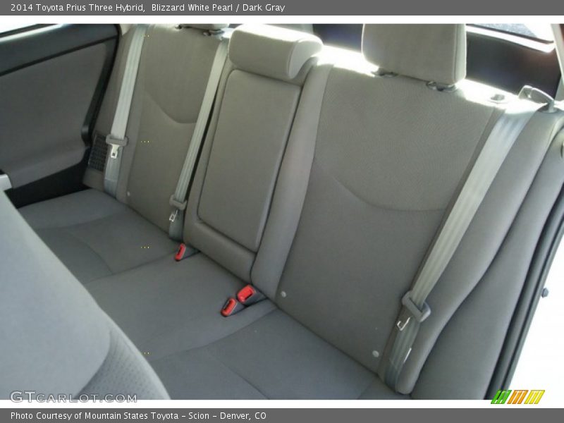 Blizzard White Pearl / Dark Gray 2014 Toyota Prius Three Hybrid