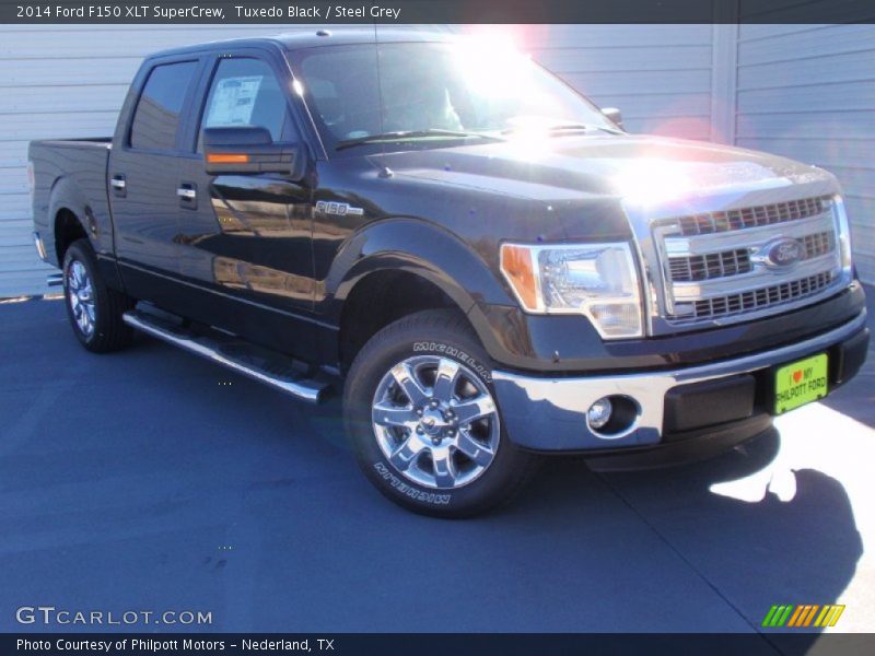 Tuxedo Black / Steel Grey 2014 Ford F150 XLT SuperCrew