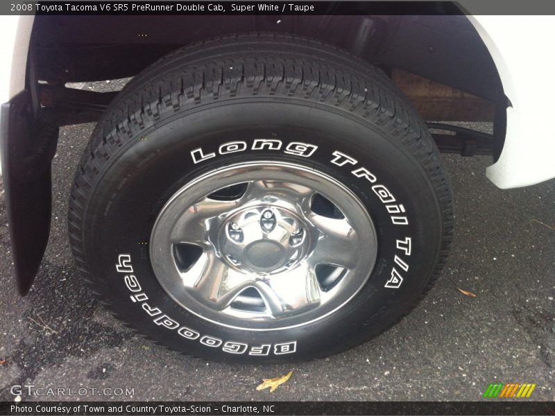 Super White / Taupe 2008 Toyota Tacoma V6 SR5 PreRunner Double Cab