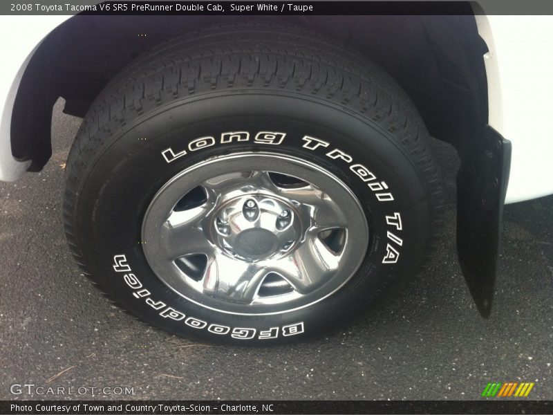 Super White / Taupe 2008 Toyota Tacoma V6 SR5 PreRunner Double Cab
