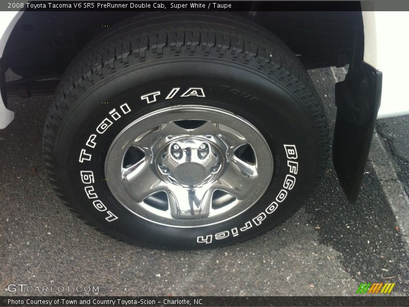 Super White / Taupe 2008 Toyota Tacoma V6 SR5 PreRunner Double Cab