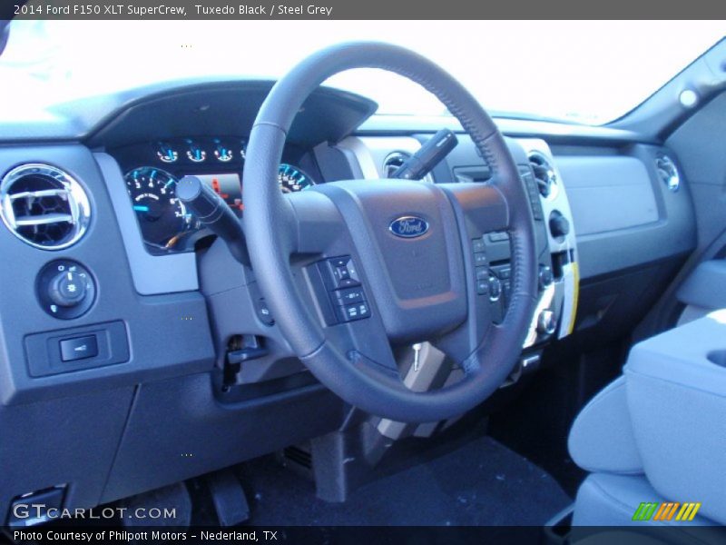 Tuxedo Black / Steel Grey 2014 Ford F150 XLT SuperCrew