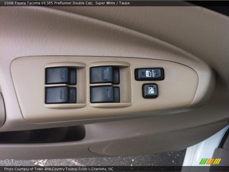 Super White / Taupe 2008 Toyota Tacoma V6 SR5 PreRunner Double Cab