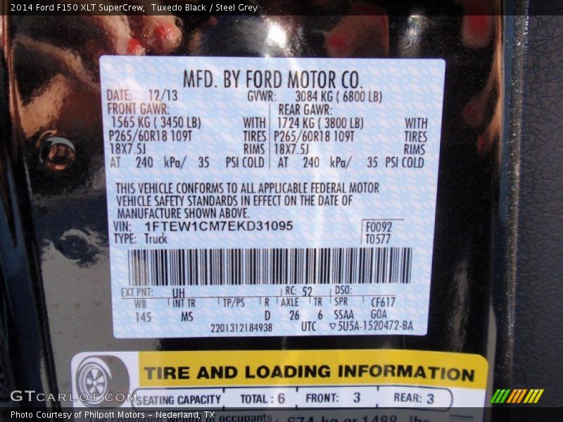 Tuxedo Black / Steel Grey 2014 Ford F150 XLT SuperCrew