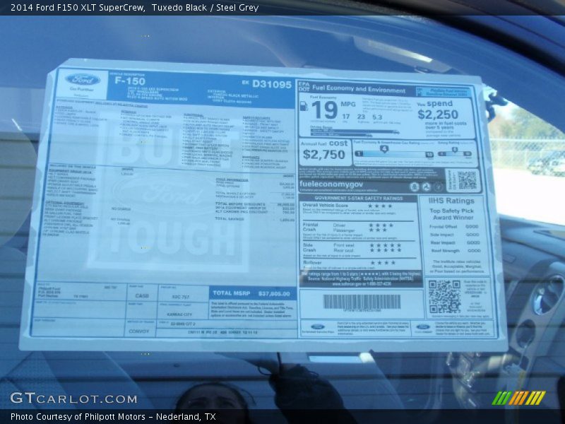 Tuxedo Black / Steel Grey 2014 Ford F150 XLT SuperCrew