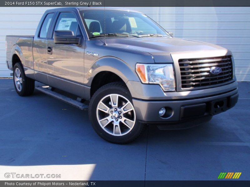 Sterling Grey / Black 2014 Ford F150 STX SuperCab
