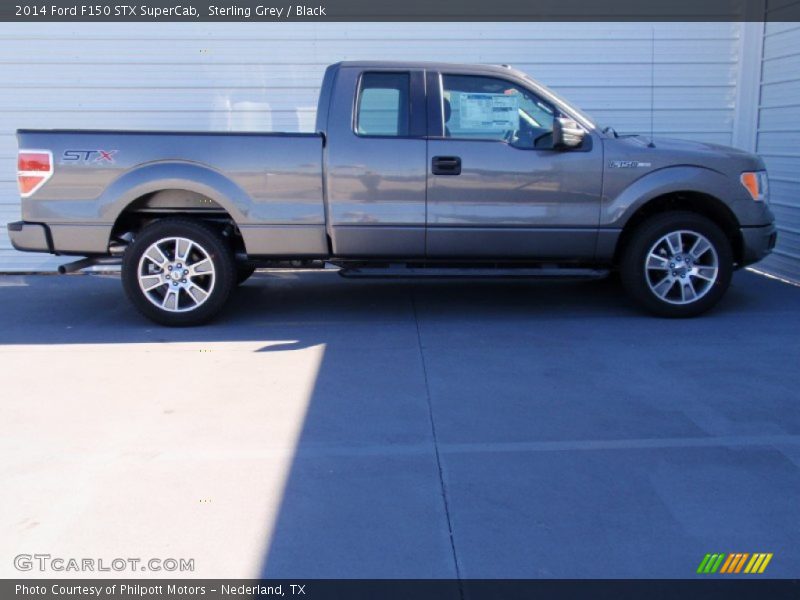 Sterling Grey / Black 2014 Ford F150 STX SuperCab