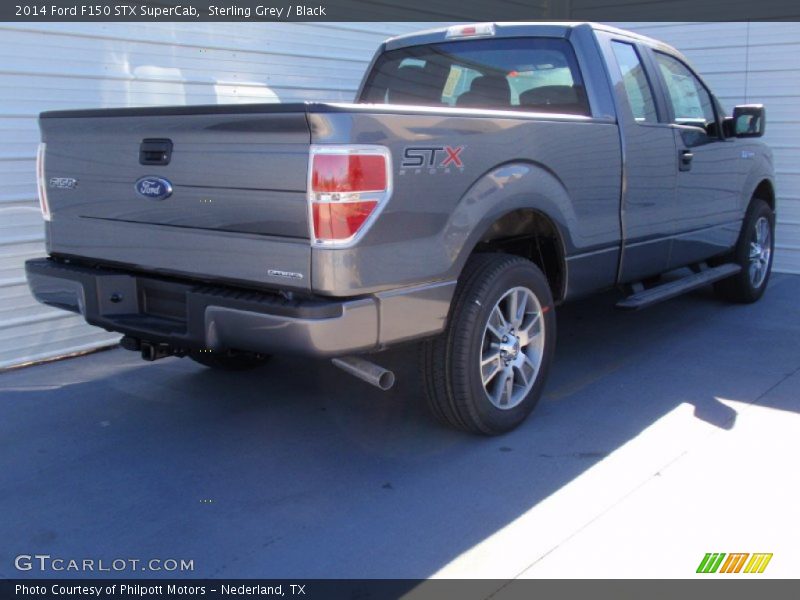 Sterling Grey / Black 2014 Ford F150 STX SuperCab