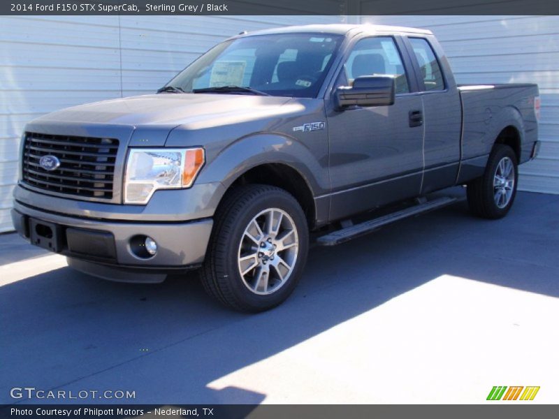 Sterling Grey / Black 2014 Ford F150 STX SuperCab