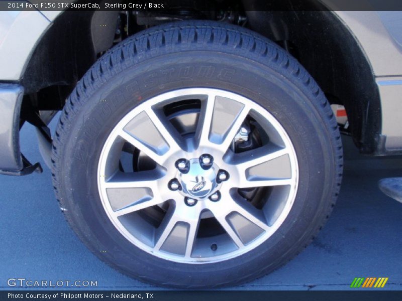 Sterling Grey / Black 2014 Ford F150 STX SuperCab