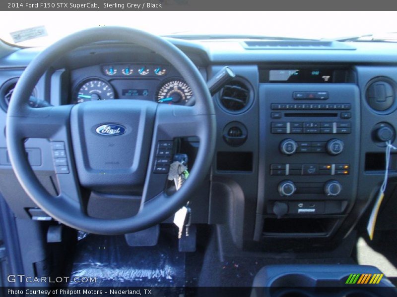 Sterling Grey / Black 2014 Ford F150 STX SuperCab
