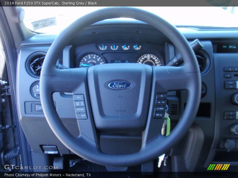 Sterling Grey / Black 2014 Ford F150 STX SuperCab