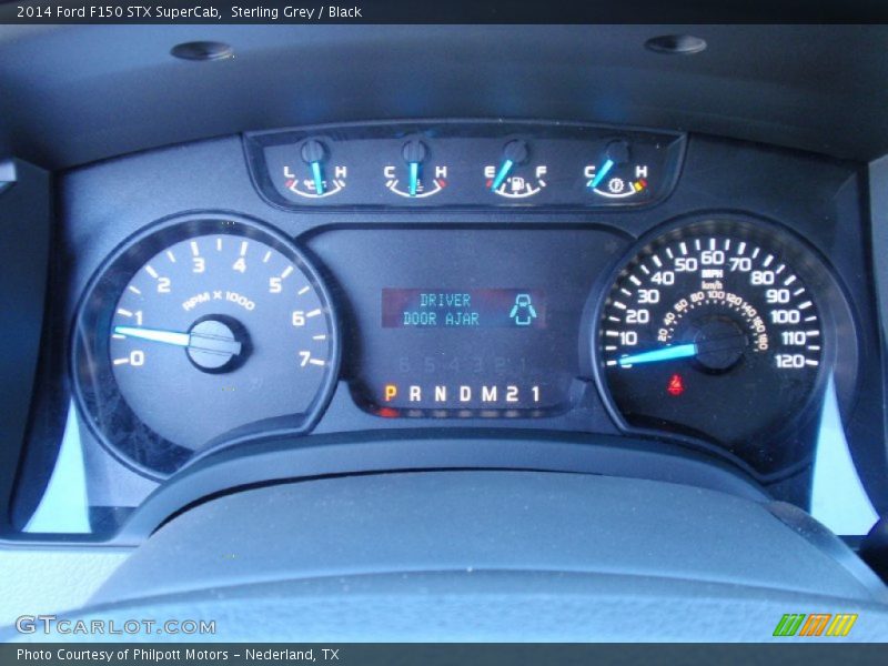Sterling Grey / Black 2014 Ford F150 STX SuperCab