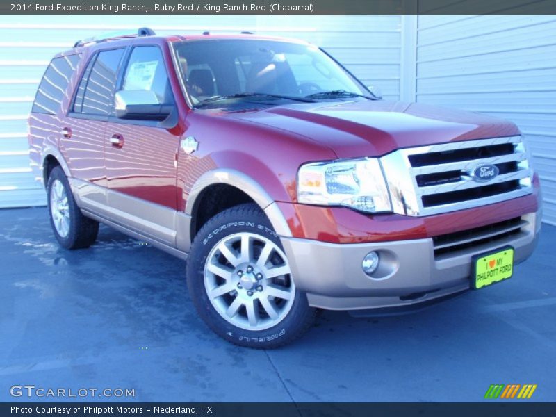 Ruby Red / King Ranch Red (Chaparral) 2014 Ford Expedition King Ranch