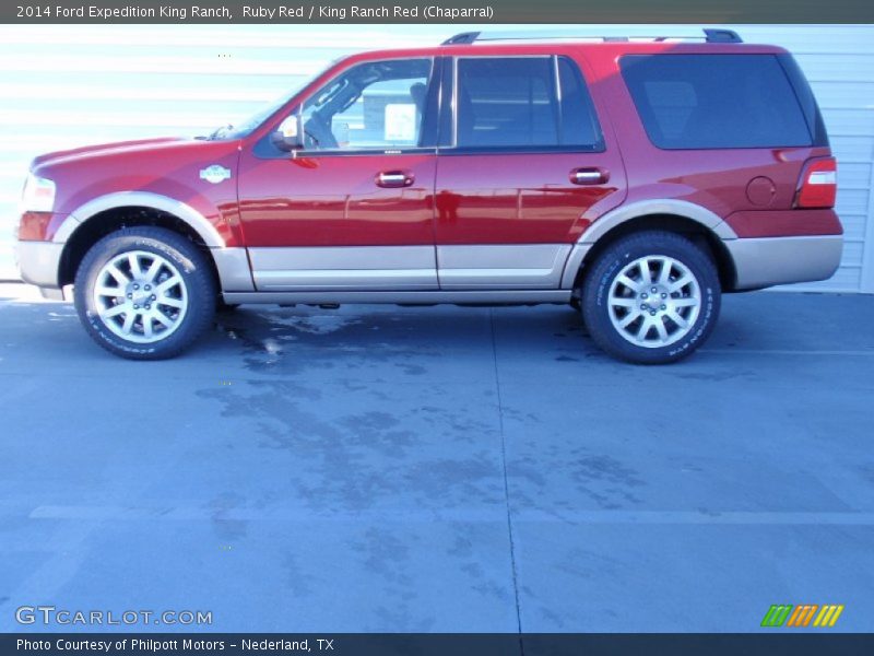 Ruby Red / King Ranch Red (Chaparral) 2014 Ford Expedition King Ranch