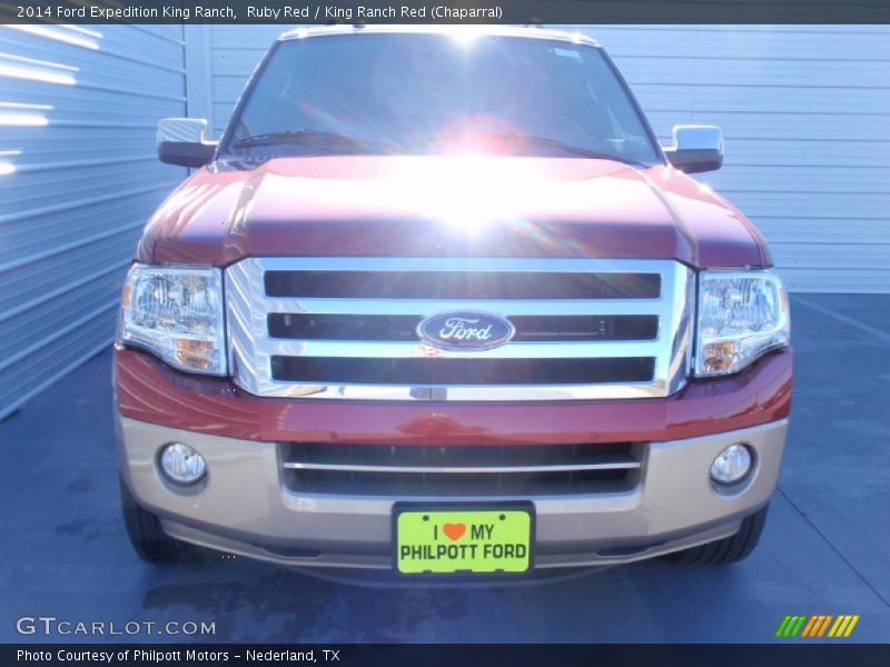 Ruby Red / King Ranch Red (Chaparral) 2014 Ford Expedition King Ranch